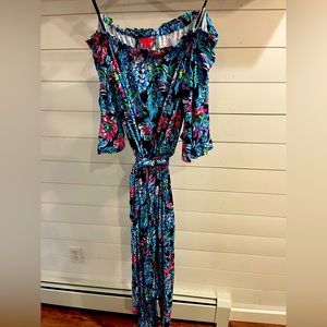 Lilly Pulitzer off shoulder jumpsuit